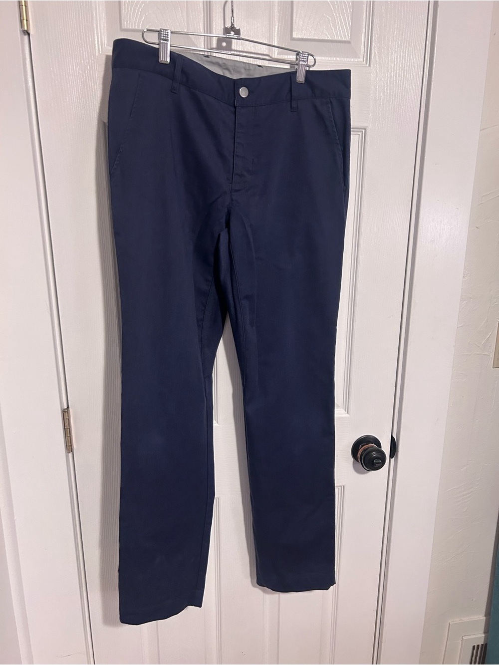 Outlier Navy Straight-Fit Chino Pants